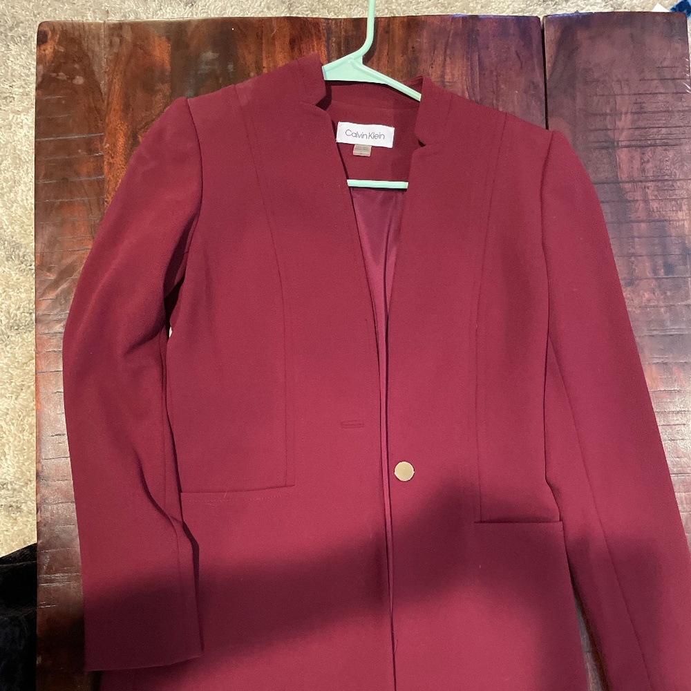 Merlot Red Blazer